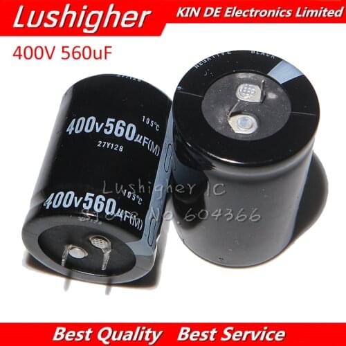 2PCS 400V 560UF 560UF 400V 400V560UF Electrolytic Capacitor 35*50MM