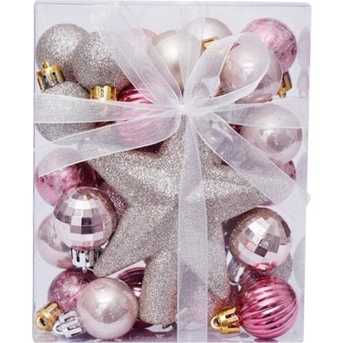 30PCS 2020 Small Christmas Ball Baubles Party Xmas Tree Decorations For Home Hanging Ornament Decor Pendants Ball Size 30cm