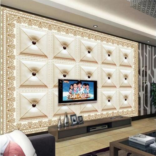 Wellyu Custom wallpaper 3d large photo murals European soft suitcase mural living room TV backdrop wall paper papel de parede