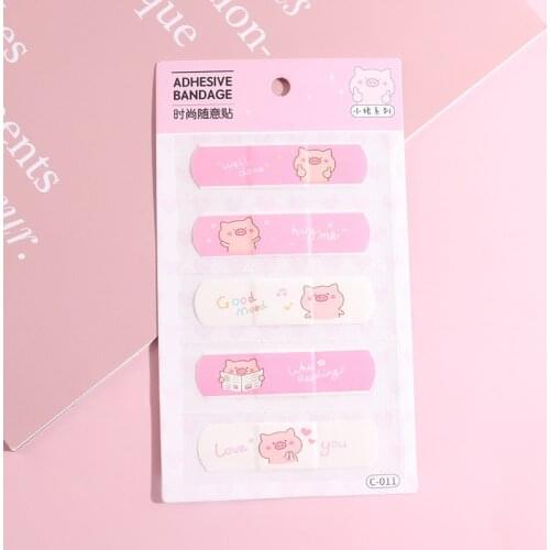 5pcs/sheet Cute Band Aid Outdoor Bandage Breathable Wound Patch Waterproof Band Aid Wear Resistant Bandage First Aid