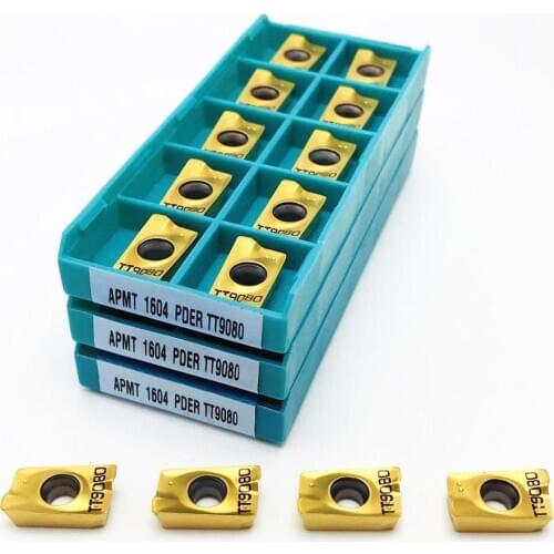 APMT1604 PDER TT9080 metal carbide insert APMT CNC lathe parts tool APKT APKT1705 PER TT9080 for indexable milling cutter