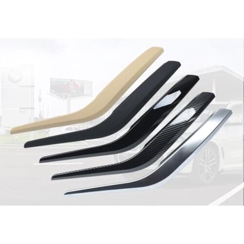 Car Interior Door Carbon Fiber Color Pull Handle Cover Trim for BMW X1 E84 2010 2011 2012 2013 2014 2015 2016
