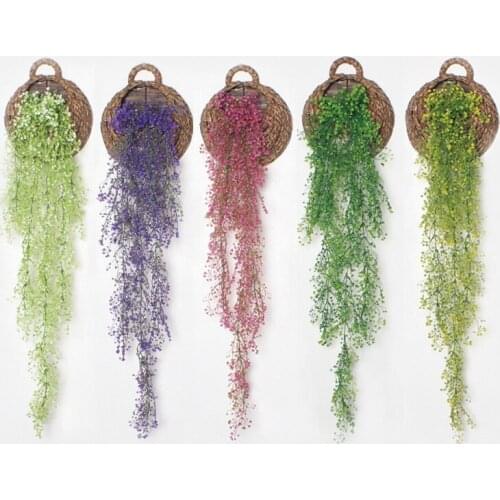 120cm Long Artificial Admiralty Willow Vine Home Garden Decor Wedding Party Wall Hanging Garland Green Fake Plants Rattan