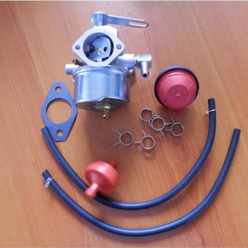 CARB KIT FORTORO TECUMSEH OH318SA OHSK80 OHSK90 OHSK100 OHSK110 11.5HP CARBURETOR GASEKET FUEL FIITER HOSE& BRACKET PRIMER BUBLE