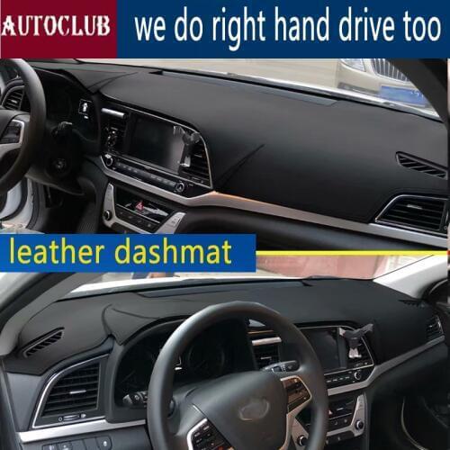 For Hyundai Avante Elantra I35 2015 2016 2017 2018 2019 Leather Dashmat Dashboard Cover Car Dash Mat SunShade Carpet accessories
