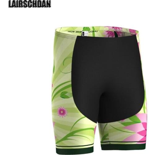 LairschDan pro women green cycling shorts outdoor sports bicycle tight pant breathable 9d gel pads Lycra cuissard cyclisme femme