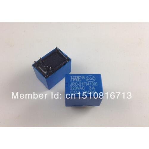100pcs Miniature PCB Relay JRC-21F 4100 DC 3V 6 Pins