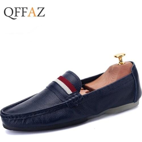 Mens Loafers Breathable Genuine Leather Moccasins Mens Casual Shoes Soft Sneakers Summer Driving Shoes Zapatillas Hombre