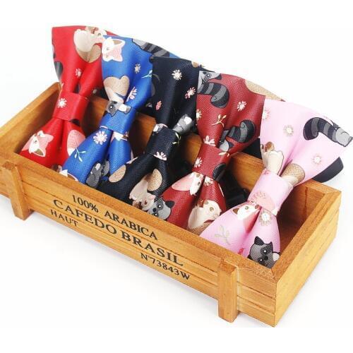 Brand New Fashion Mens Pu Leather Animal Printed Butterfly Men Vintage Bow Tie Retro Necktie Wedding Luxury Adult Party bowtie