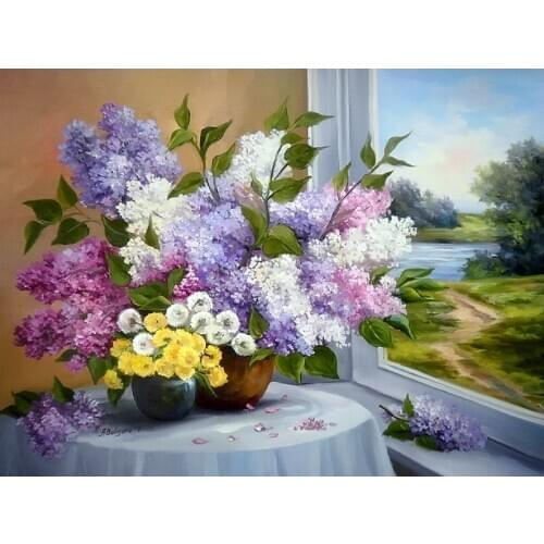 A12388 11CT/14CT/18CT/25CT/28CT Oil tea patterns Counted Cross Stitch DIY Cross Stitch Kits Embroidery Needlework Sets