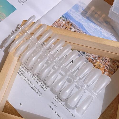 240pcs/bag Fake Nail Double-Sided Matte Full Cover False Nails Press On Ballet Fake Nail Traceless And Ultrathin Fake Nails