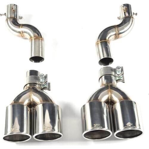 Car Rear Bumper Exhaust Muffler Tips for Honda Civic 10th 2016 2017 2018 Car Rear Tail Muffler Exhaust Tips Stainless Steel