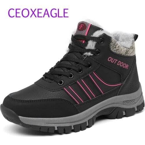 New Waterproof Hiking Shoes Winter Lover Woman Climbing Men Tracking Hike Professional Quality Outdoor Fashion Casual Snow Boots