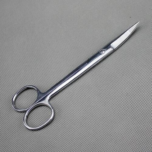 Stainless steel Surgical scissors bend tip scissors Household scissors 12.5cm/ 14cm/ 16cm/ 18cm/ 20cm/ 22cm