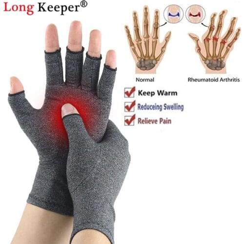 1 Pairs Compression Arthritis Gloves Wrist Joint Pain Relief Gloves Anti Arthritis Ache Pain Joint Relief Warm Therapy Wristband