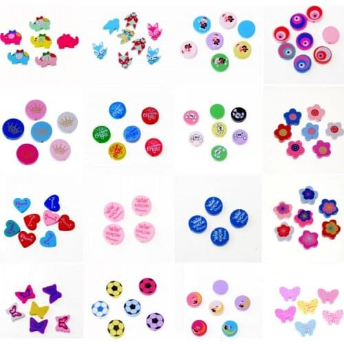 Lovely Variety Style Wooden Beads Spacer Beading Wood Beads Jewellery Findings Toys For Baby DIY Crafts Kids Toys Pacifier Clip