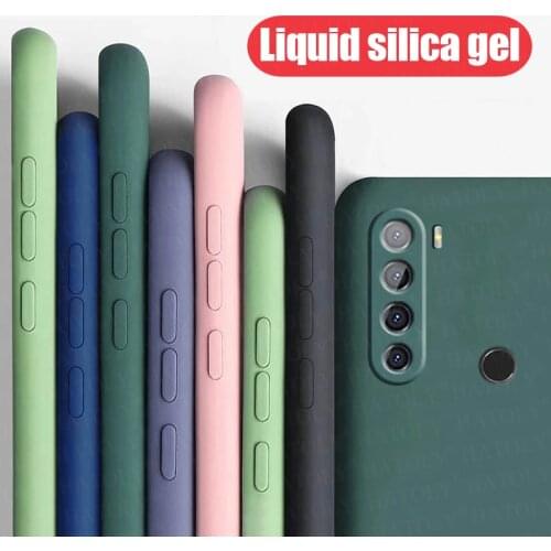 For Xiaomi Redmi Note 8 2021 Case Cover Redmi Note 8 T Pro Original Liquid Silicone Soft TPU Shockproof Bumper Phone Back Case