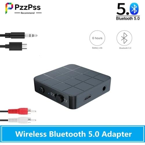 PzzPss Bluetooth 5.0 Audio Receiver Transmitter KN321 AUX RCA 3.5MM 3.5 Jack USB Music Stereo Wireless Adapters Dongle