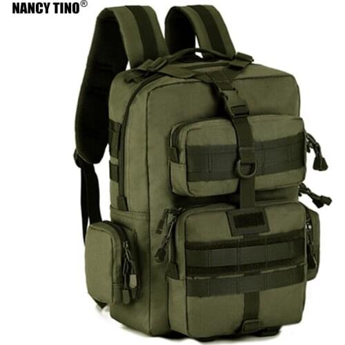 NANCY TINO Military Army Tactical Backpack 30L Laptop Rucksack Molle Outdoor Sport Bag Men Camping Hiking Climbing Bag Hunting