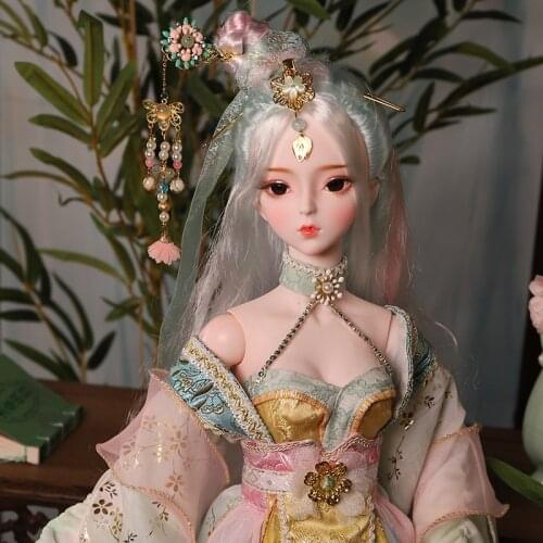 Dream Fairy 1/3 BJD 34 Joints 60cm Ball Jointed Doll With Clothes Shoes Ancient Style Beauty BJD Doll Makeup DIY Dolls for Girls