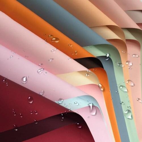 20 Pieces / Pack Of Flowers Wrapping Paper Waterproof Two-color Double-sided Ouya Paper Bouquet Wrapping Paper Floral Materials