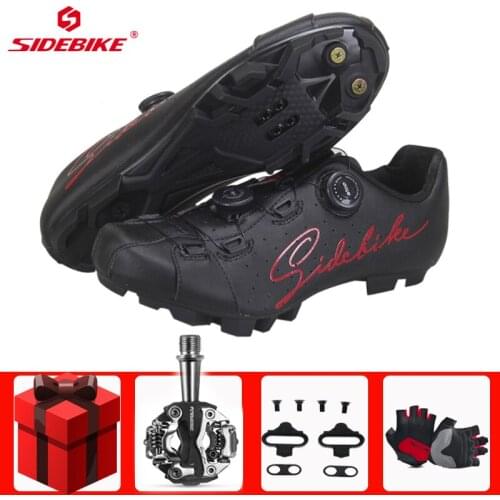 SIDEBIKE Cycling Shoes Men Sapatilha Ciclismo MTB Mountain Bike Bicycle Sneakers Professional Self-Locking Bicicleta Carretera