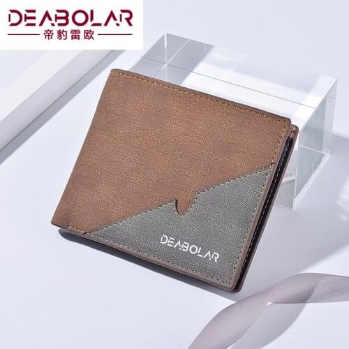 Vintage Men Wallet Korean Short Slim Male Purses Tri-Fold Youth Wallets Credit Card Holders Purse Portefeuille Homme Wallet Men