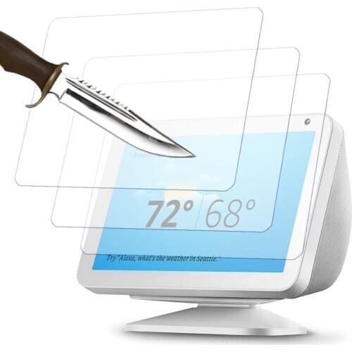 3 Packs Tempered glass screen protector for Aamzon Echo show 8 8'' Echo show 5 2020 all-new Echo show 10 10'' protective film