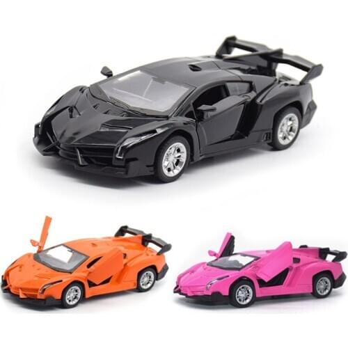 1:32 Kids Sports Car Model Toy Metal Diecasts & Toys Vehicles Simulation Pull Back Racing Car Collectible For Boys Children Y117