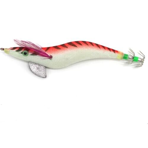 1pcs 135mm 20g Sea Boat Fishing Hooks Squid Hook Octopus Jigging Lure Japanese Squid Jigs 3.5