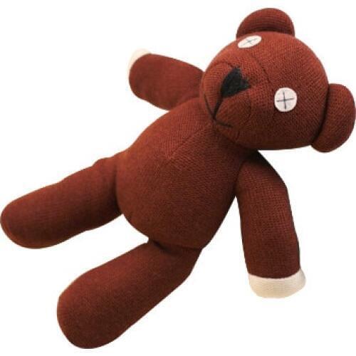 1pc 25/35cm Mr Bean Teddy Bear Animal Stuffed Plush Toy Soft Cartoon Brown Figure Doll Child Kids Gift Toys Birthday Gift