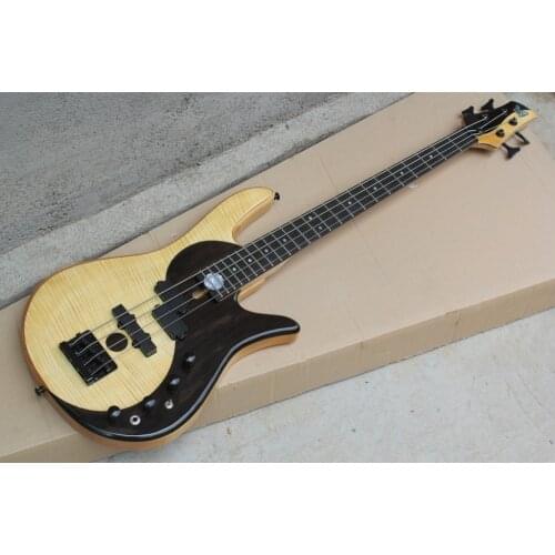 2018 new + factory + New Arrival China Foder Bass Guitar butterfly top 4 Strings Yin & Yang electric Bass Free Shipping