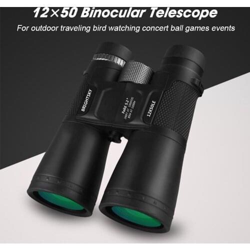 KKmoon 12×50 Binoculars Binocular Telescope High Magnification for Outdoor Traveling Bird Watching Concert Ball Games Events