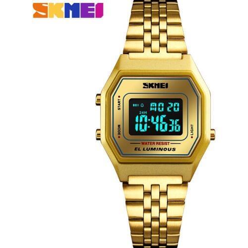 Luxury SKMEI Men Women Watch Waterproof Digital Sports Watches Stainless Steel Fashion Clock Men Wristwatch Relogio Masculino
