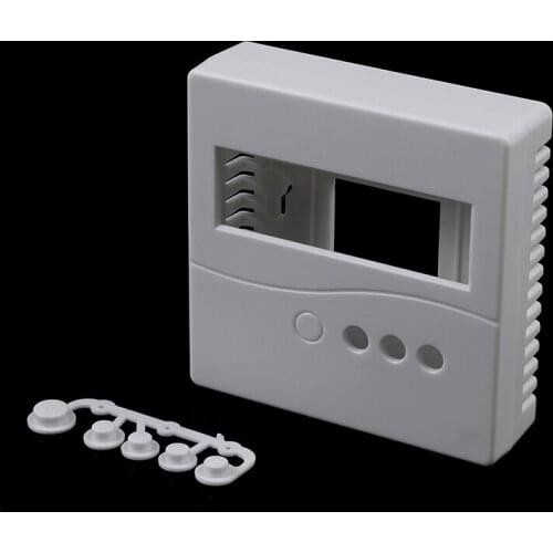 1PC White 8.6x8.6x2.6cm Case For DIY LCD1602 Meter Tester With Button 86 Plastic Project Box Enclosure