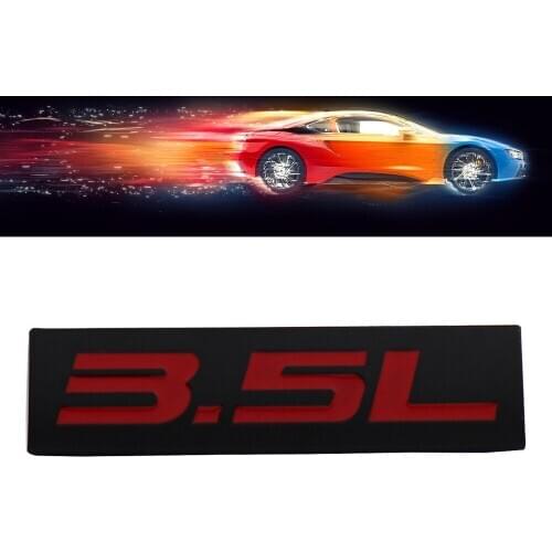 Black Red 3.5L 3.5 L for Engine Fender Trunk Lid Emblem Decal Badge Sticker