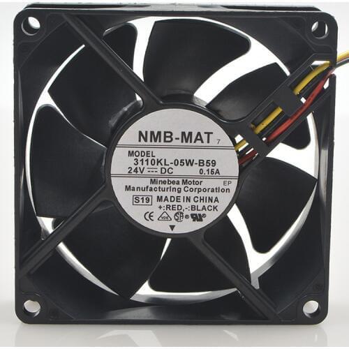 FOR NMB 3110KL-05W-B598CM 802524V 0.15A 8CM 3-wire Inverter cooling Fan