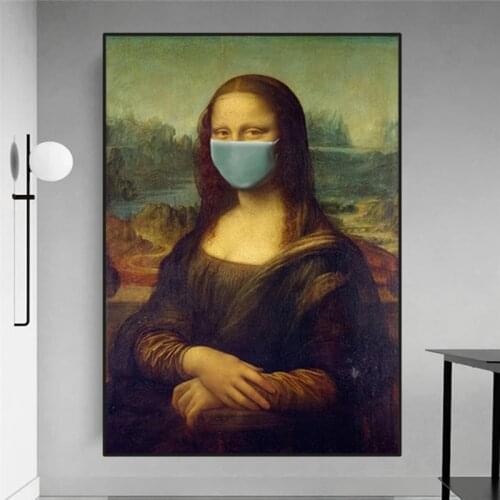 European classical woman canvas fun lip pencil painting wall abstract landscape wall art print poster home decoration painting