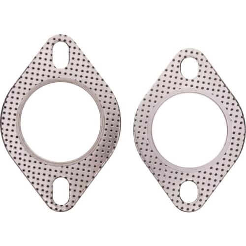 Exhaust Downpipe Flange 1pcs/Lot 2 inch/53mm Car Engine Exhaust Gasket/ Universal Exhaust Pipe Gasket with two holes#279968