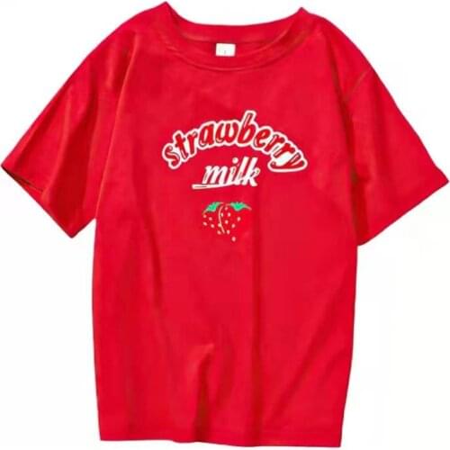 Multicolor Graphic Print Harajuku Funny T-Shirts Women Tops 2021 Summer Short Sleeve O-neck Korean Ladies Daily Basic Tops