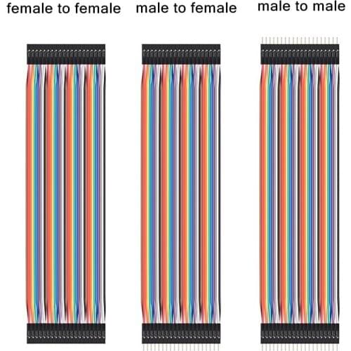 BlueRaven Dupont Line 20CM Male To Male Male To Female And Female To Female Jumper Wire Dupont Cable