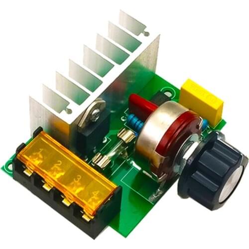 Hot AC 220V 4000W Adjustable Motor Speed Controller Electronic Volt Voltage Regulator SCR Dimmer Module