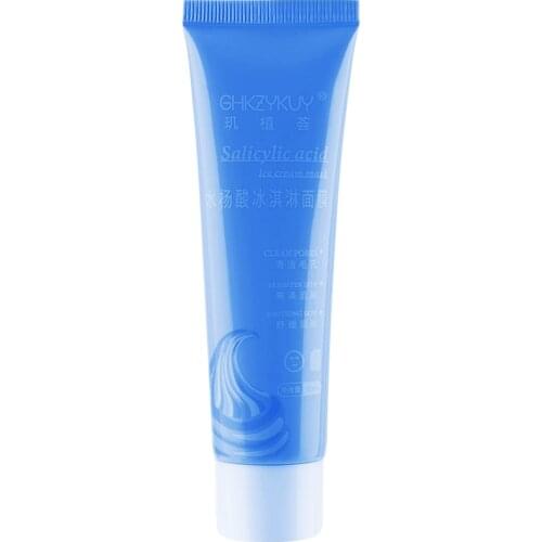 Salicylic Acid Ice Cream Mask Acne Moisturizing Smear Mask Moisturizing, Cleansing And Shrinking Pores Face Skin Care 60ml