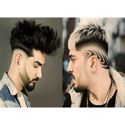 Mens Carving Hairstyle Vintage Brown Kraft Paper Posters Wall Hanging Barber Shop Decor Painting Edgy Hairstyles For Guys