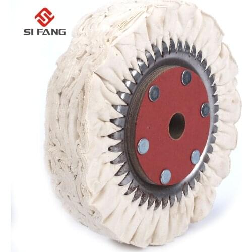 8inch Cotton Airway Buffing Wheel Metal Polishing Wheel Abrasive Tools Compound Tool Cotton Airway Buffing Wheel 66Ply