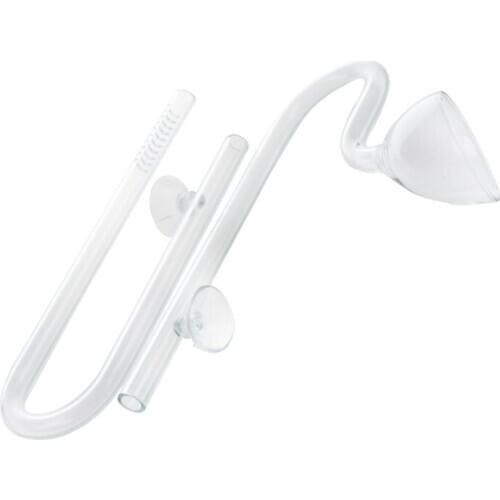 Practical Aquarium Glass Outflow & Inflow Lily Pipe 1m Tube + Suction Cup