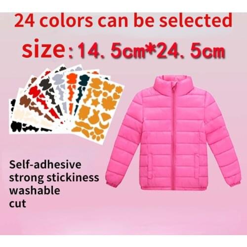 Self Adhesive Sticker Waterproof PVC Patches Repair Kit Fix Rips Holes Down Jacket Repair Raincoat Umbrel Cloth Badge Decoration