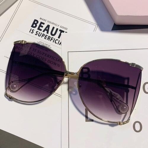 Good quality sunglasses glasses womens tide men and women large frame big face round frame thin sunglasses 2021 new model