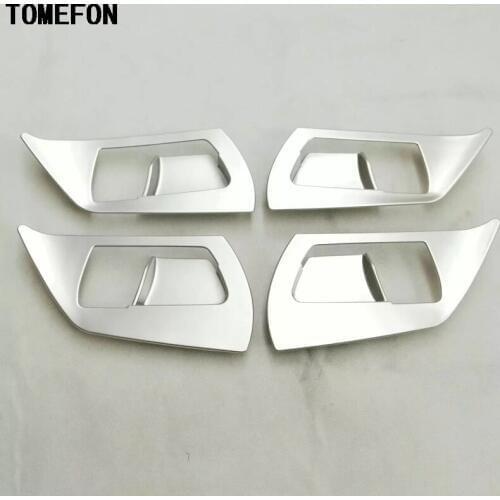 TOMEFON Auto Styling Accessories For Toyota RAV4 2016 2017 ABS Matte Interior Inner Door Handle Bowl 4pcs Frame Trim