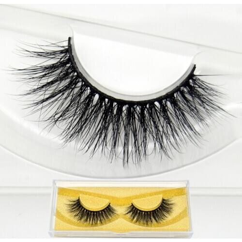 Visofree False Eyelashes 3D Mink Lashes Hand Made Full Strip Lashes Crisscross Thick Mink Eyelashes Gold Box Fake Eyelashes R11